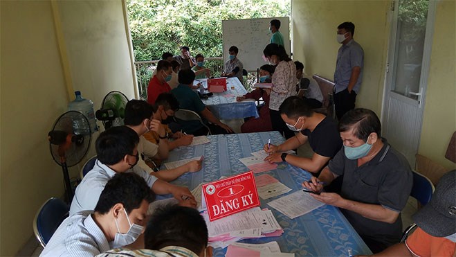 Khu vực Đăng ký tham gia Hiến máu