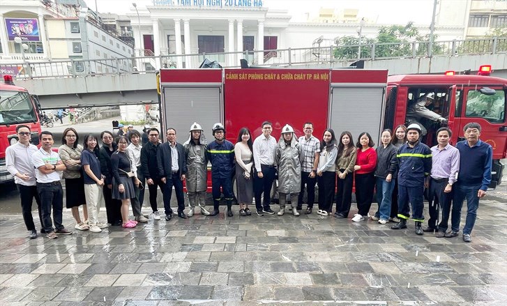 Tổng công ty Thép Việt Nam - CTCP tổ chức thực tập phương án chữa cháy và cứu nạn cứu hộ