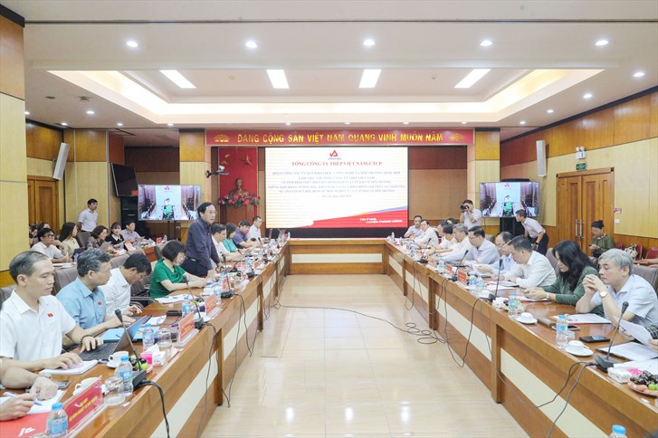 Đoàn công tác của Ủy ban Khoa học, Công nghệ và Môi trường làm việc với Tổng công ty Thép Việt Nam - CTCP